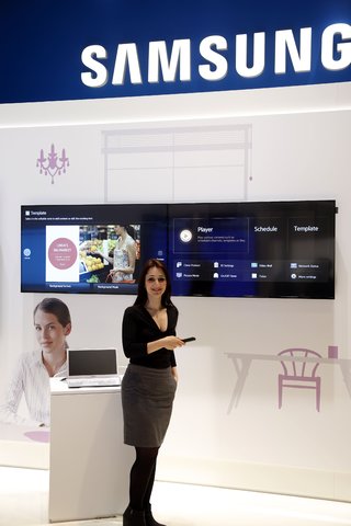 Samsung przedstawia przyszłość branży Digital Signage na targach ISE 2014